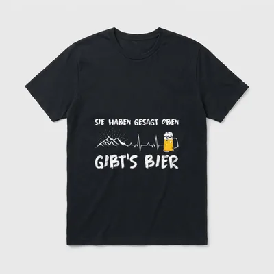 Sie Haben Gesagt Oben Gibt's T-Shirt – Klassisches T-Shirt in Schwarz