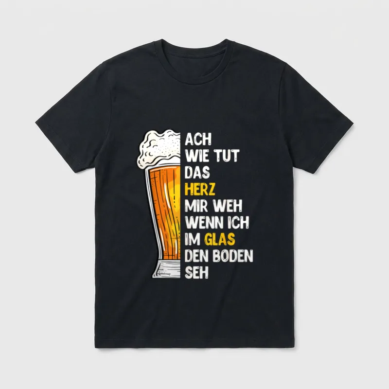 Volksfest Bierzelt Bayerisches Bier T-Shirt – Klassisches T-Shirt in Schwarz