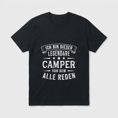 Camping Zubehör Geschenke T-Shirt – Klassisches T-Shirt in Schwarz