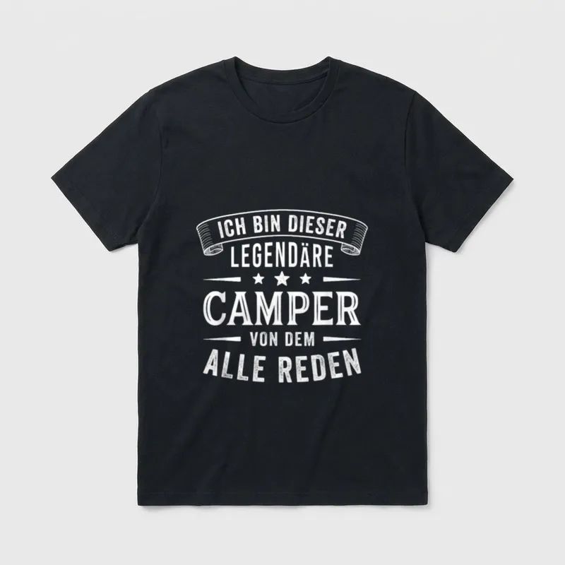 Camping Zubehör Geschenke T-Shirt – Klassisches T-Shirt in Schwarz