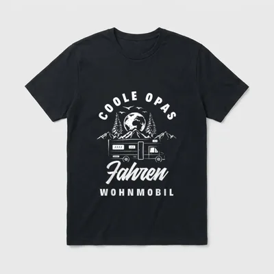Cooler Opa Fahren Wohnmobil T-Shirt – Klassisches T-Shirt in Schwarz