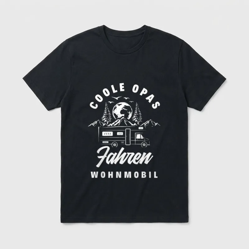 Cooler Opa Fahren Wohnmobil T-Shirt – Klassisches T-Shirt in Schwarz