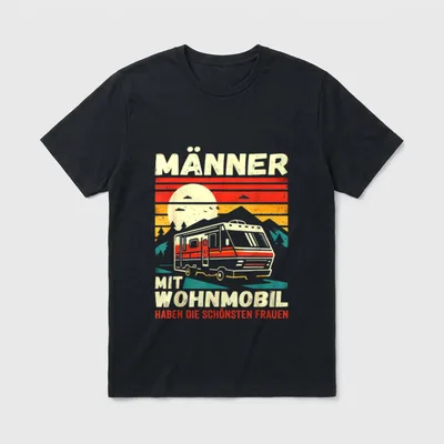 Wohnmobil Zubehör Camping Geschenke T-Shirt – Klassisches T-Shirt in Schwarz