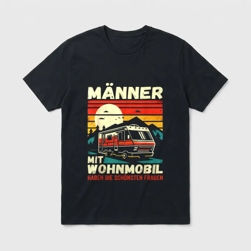 Wohnmobil Zubehör Camping Geschenke T-Shirt – Klassisches T-Shirt in Schwarz