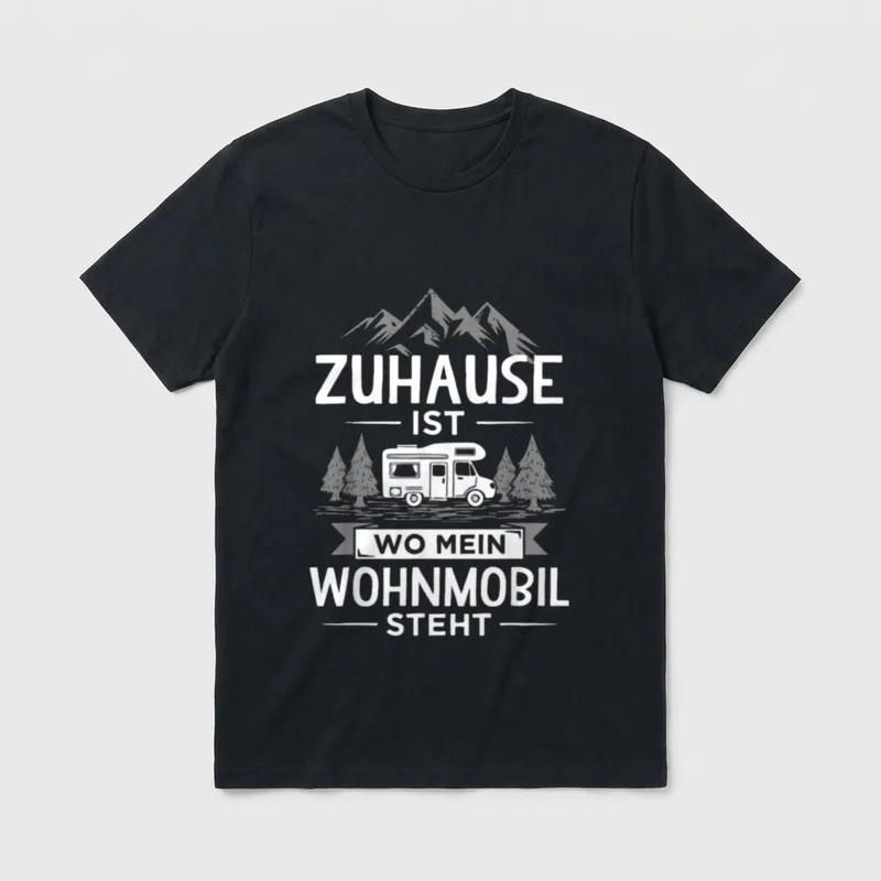 Zuhause Ist Wo Mein Wohnmobil T-Shirt – Klassisches T-Shirt in Schwarz