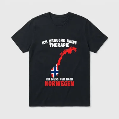 Ich muss nur nach T-Shirt – Klassisches T-Shirt in Schwarz