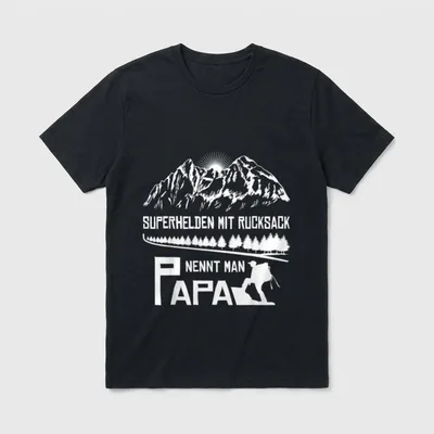 Wandern Berge Lustiger Wander T-Shirt – Klassisches T-Shirt in Schwarz
