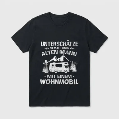 Wohnmobil Camping Womo Camper T-Shirt – Klassisches T-Shirt in Schwarz