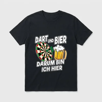 Dart Fan Lustig Spruch T-Shirt – Klassisches T-Shirt in Schwarz