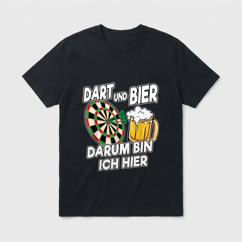 Dart Fan Lustig Spruch T-Shirt – Klassisches T-Shirt in Schwarz