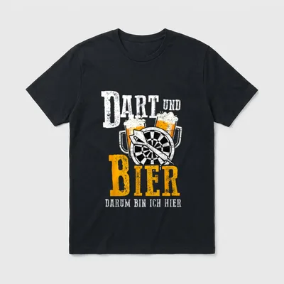 Dart Lustig Darter Dartspieler T-Shirt – Klassisches T-Shirt in Schwarz