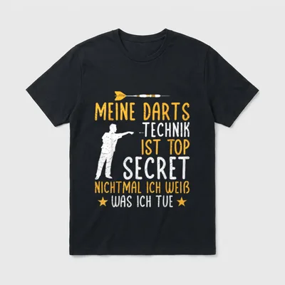 Lustiges Dart Spieler Meine T-Shirt – Klassisches T-Shirt in Schwarz