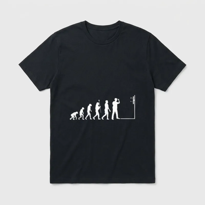 Lustiges Dart Für Dart T-Shirt 0023 – Klassisches T-Shirt in Schwarz