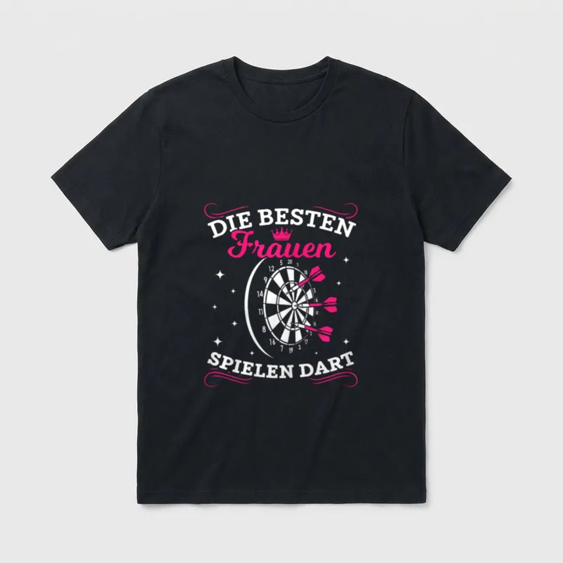 Frauen Dart Spruch Besten T-Shirt – Klassisches T-Shirt in Schwarz