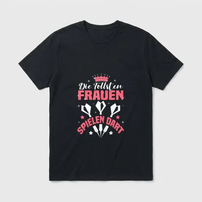 Die tollsten Frauen spielen T-Shirt – Klassisches T-Shirt in Schwarz