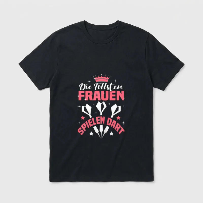 Die tollsten Frauen spielen T-Shirt – Klassisches T-Shirt in Schwarz