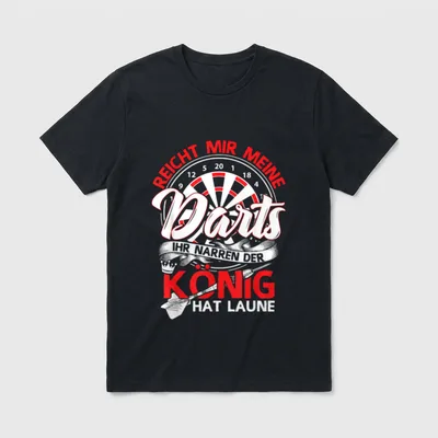 Lustiges Dart T Reicht T-Shirt – Klassisches T-Shirt in Schwarz