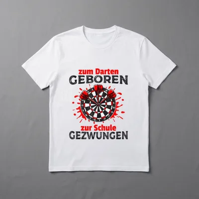 Lustiger Dart Spruch Dartscheibe T-Shirt – Klassisches T-Shirt in Schwarz