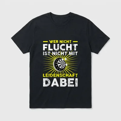 Cooles Dartspieler Lustiger Darts T-Shirt – Klassisches T-Shirt in Schwarz