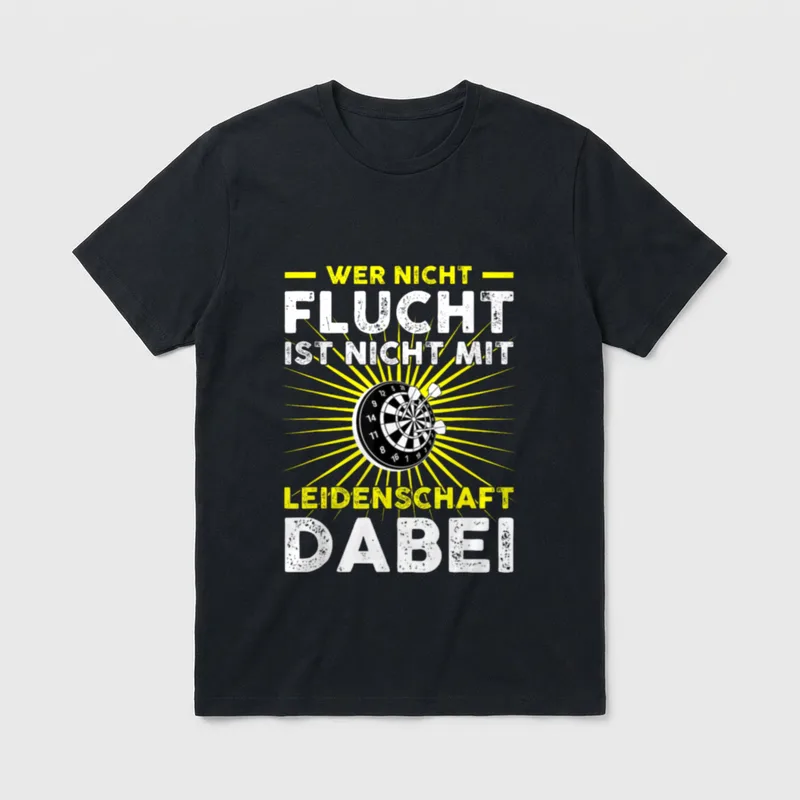 Cooles Dartspieler Lustiger Darts T-Shirt – Klassisches T-Shirt in Schwarz