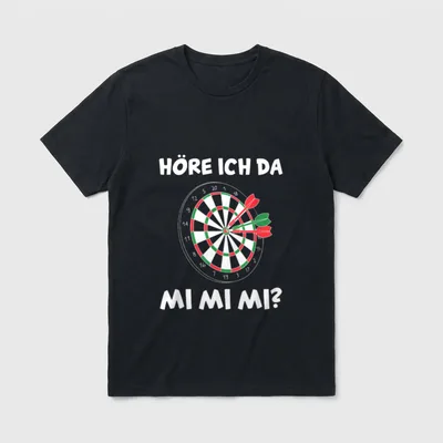 Dartsport Dartscheibe Lustiges Darts T-Shirt – Klassisches T-Shirt in Schwarz