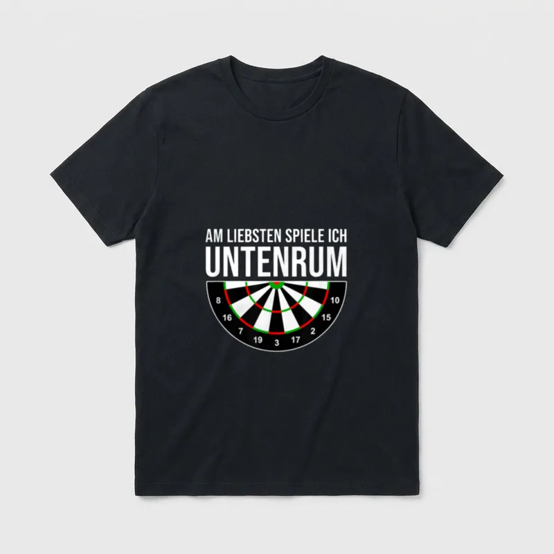 Dartspieler Darts WM Steeldart T-Shirt – Klassisches T-Shirt in Schwarz