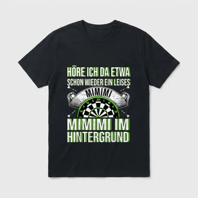 Dart Spruch Dartspieler Darts T-Shirt – Klassisches T-Shirt in Schwarz