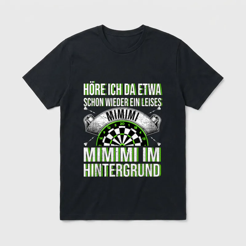 Dart Spruch Dartspieler Darts T-Shirt – Klassisches T-Shirt in Schwarz
