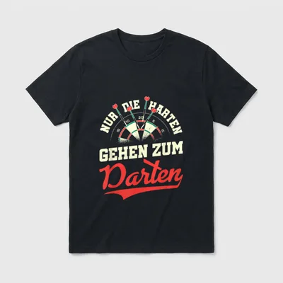 Lustiges Dart Nur T-Shirt – Klassisches T-Shirt in Schwarz
