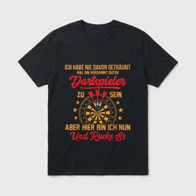 Darts Guter Dartspieler Lustiges T-Shirt – Klassisches T-Shirt in Schwarz