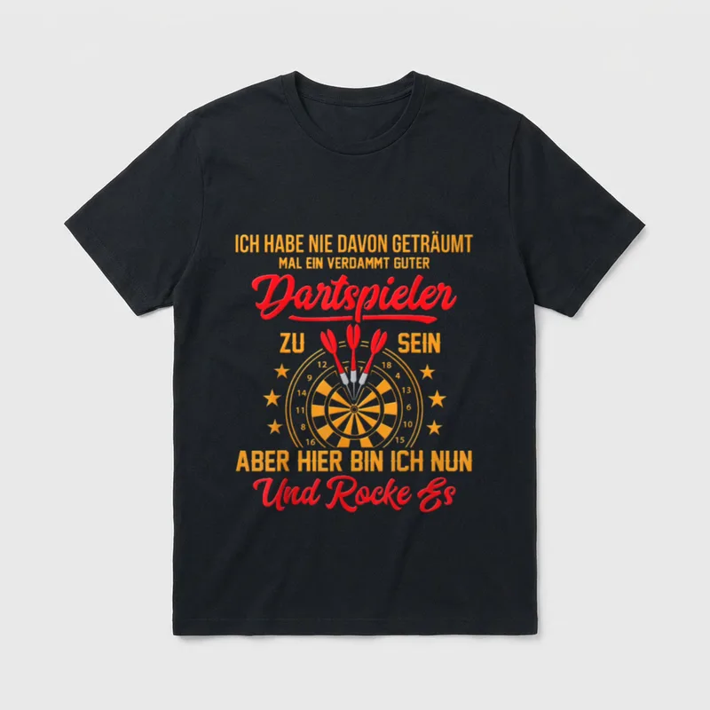 Darts Guter Dartspieler Lustiges T-Shirt – Klassisches T-Shirt in Schwarz