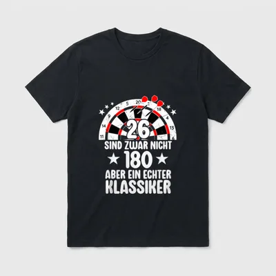 Dartspieler Klassiker T-Shirt – Klassisches T-Shirt in Schwarz