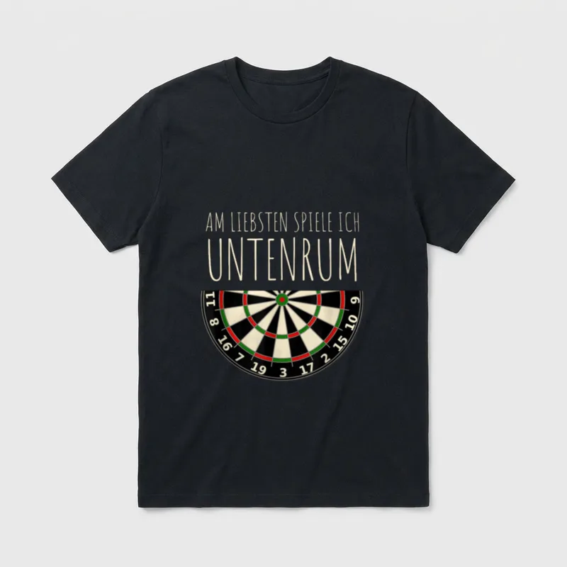Am Liebsten Spiele Ich Untenrum T-Shirt – Klassisches T-Shirt in Schwarz