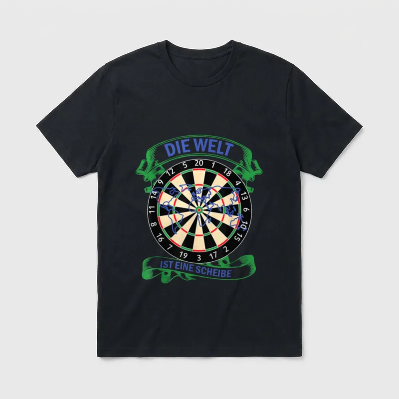 Dartspruch Für Dart Fan T-Shirt – Klassisches T-Shirt in Schwarz