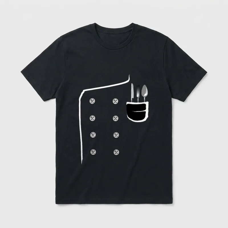 Kochjacke Koch Kostüm Koch T-Shirt – Klassisches T-Shirt in Schwarz