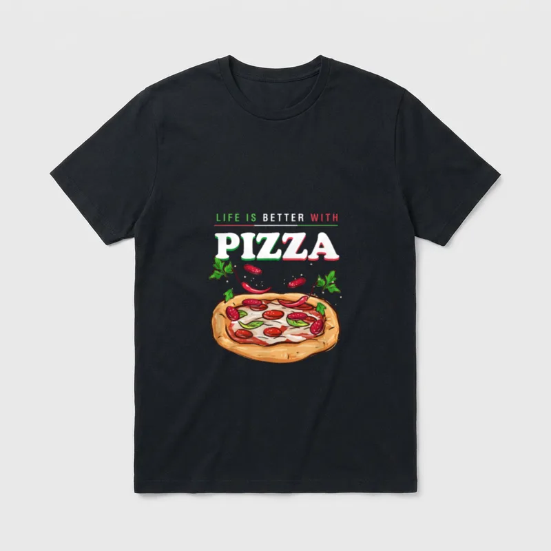 Italienisches Essen Lustige Sprüche T-Shirt – Klassisches T-Shirt in Schwarz