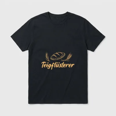 Teigflüsterer Bäcker Brot Backen T-Shirt – Klassisches T-Shirt in Schwarz