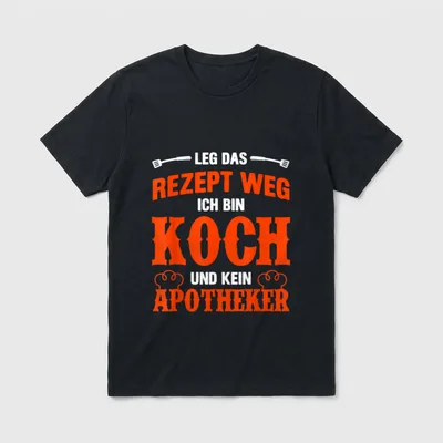 Koch Männer Witzig Kochen T-Shirt – Klassisches T-Shirt in Schwarz