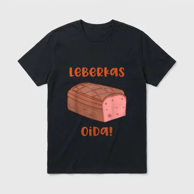 Leberkas Spruch Leberkäs Leberkas T-Shirt – Klassisches T-Shirt in Schwarz