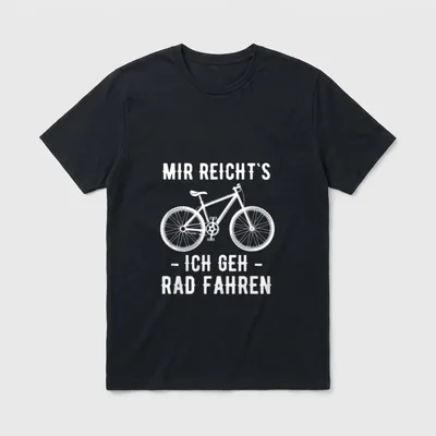 T-Shirt Fahrrad Fahren – Klassisches T-Shirt in Schwarz