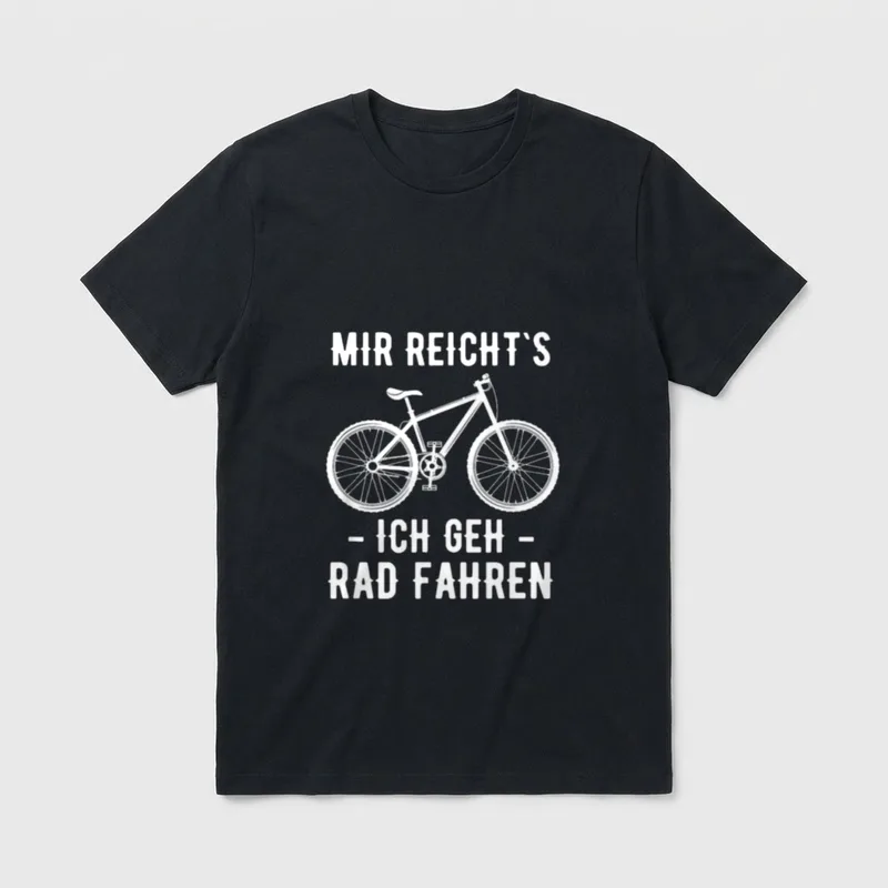 T-Shirt Fahrrad Fahren – Klassisches T-Shirt in Schwarz