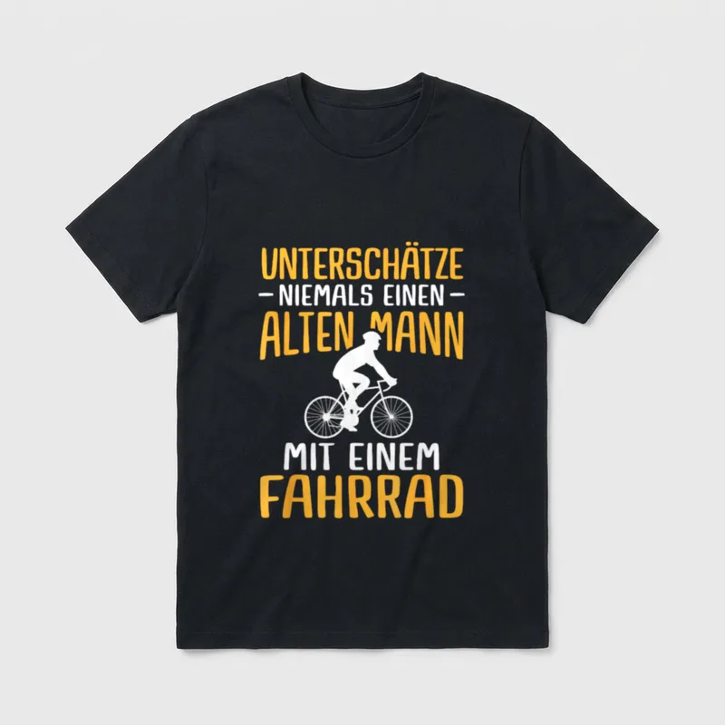 T-Shirt Fahrrad Sprüche – Klassisches T-Shirt in Schwarz