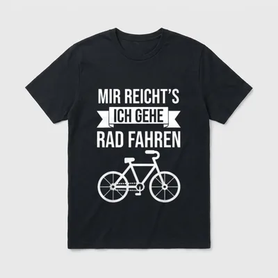 Radfahrer Fahrradfahrer Radler Spruch T-Shirt – Klassisches T-Shirt in Schwarz