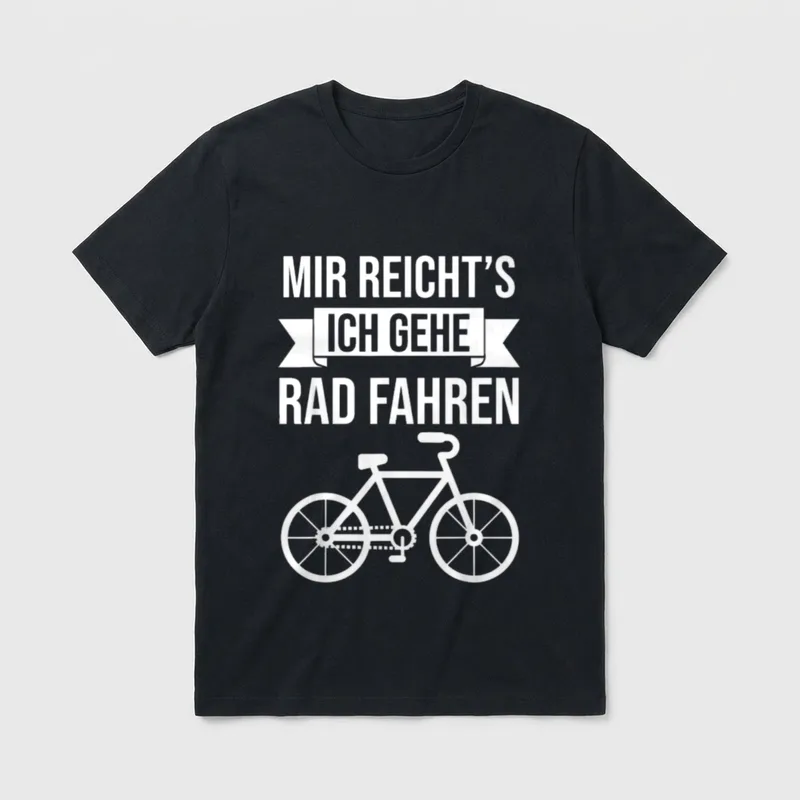 Radfahrer Fahrradfahrer Radler Spruch T-Shirt – Klassisches T-Shirt in Schwarz