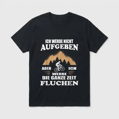 Fahrradfahrer Spruch Lustig Bike T-Shirt – Klassisches T-Shirt in Schwarz