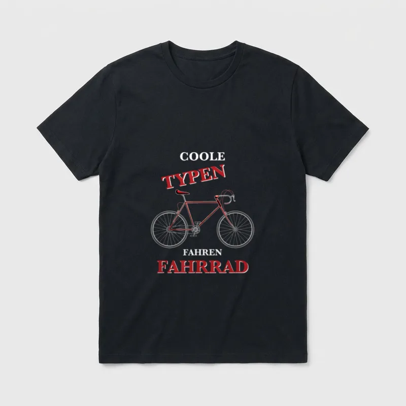 Fahrrad Spruch Lustig Fahrradfahrer T-Shirt – Klassisches T-Shirt in Schwarz