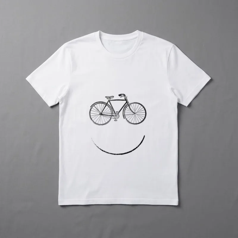 Lustiges Fahrrad Retro Vintage T-Shirt – Klassisches T-Shirt in Schwarz