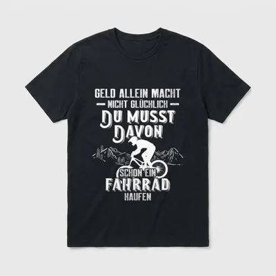 Cooles Fahrrad Radfahrer Spruch T-Shirt – Klassisches T-Shirt in Schwarz