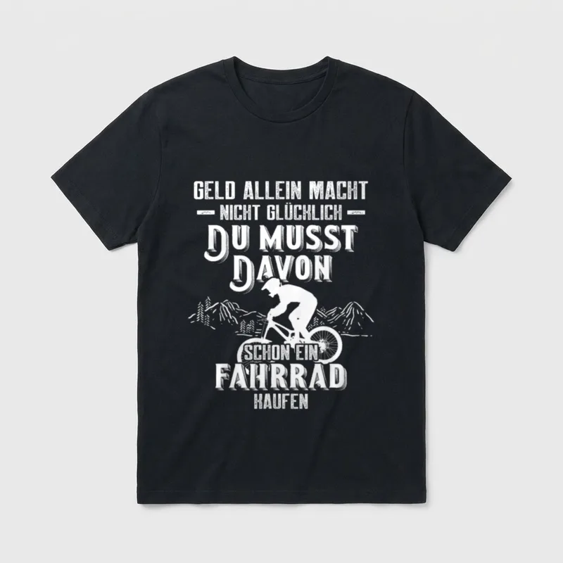 Cooles Fahrrad Radfahrer Spruch T-Shirt – Klassisches T-Shirt in Schwarz