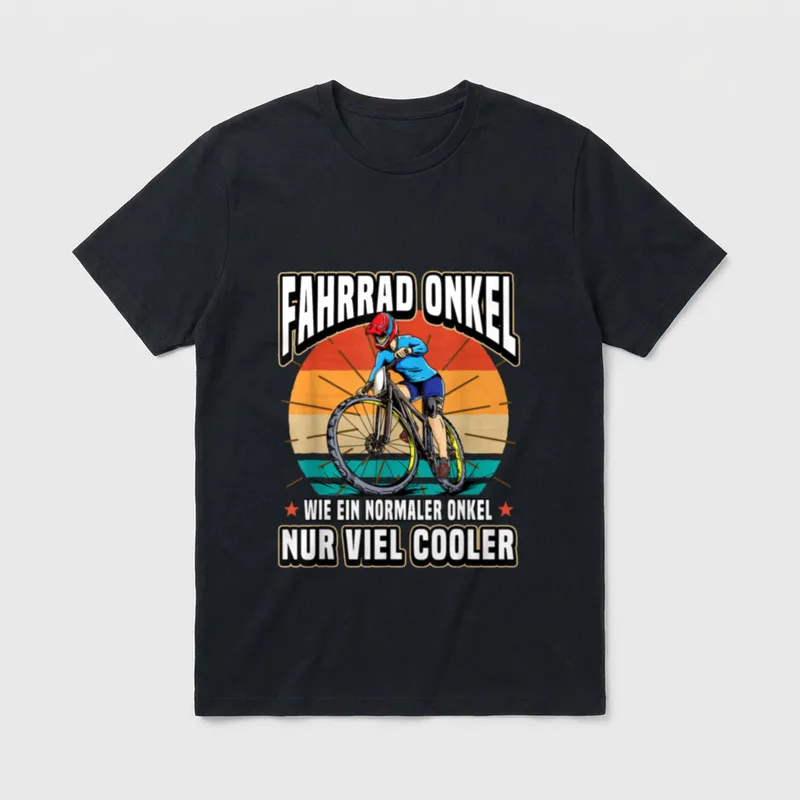 Fahrrad Mountainbike Radsport Lustig T-Shirt – Klassisches T-Shirt in Schwarz